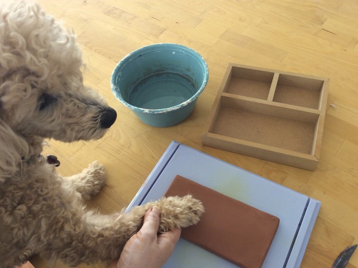 Craft Project:Pet Paw Keepsake Shadow Box 6